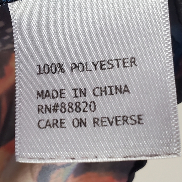 Cynthia Rowley Boho Floral Geometric Print Kaftan Tunic Top Plus Size 2X - Picture 4 of 6